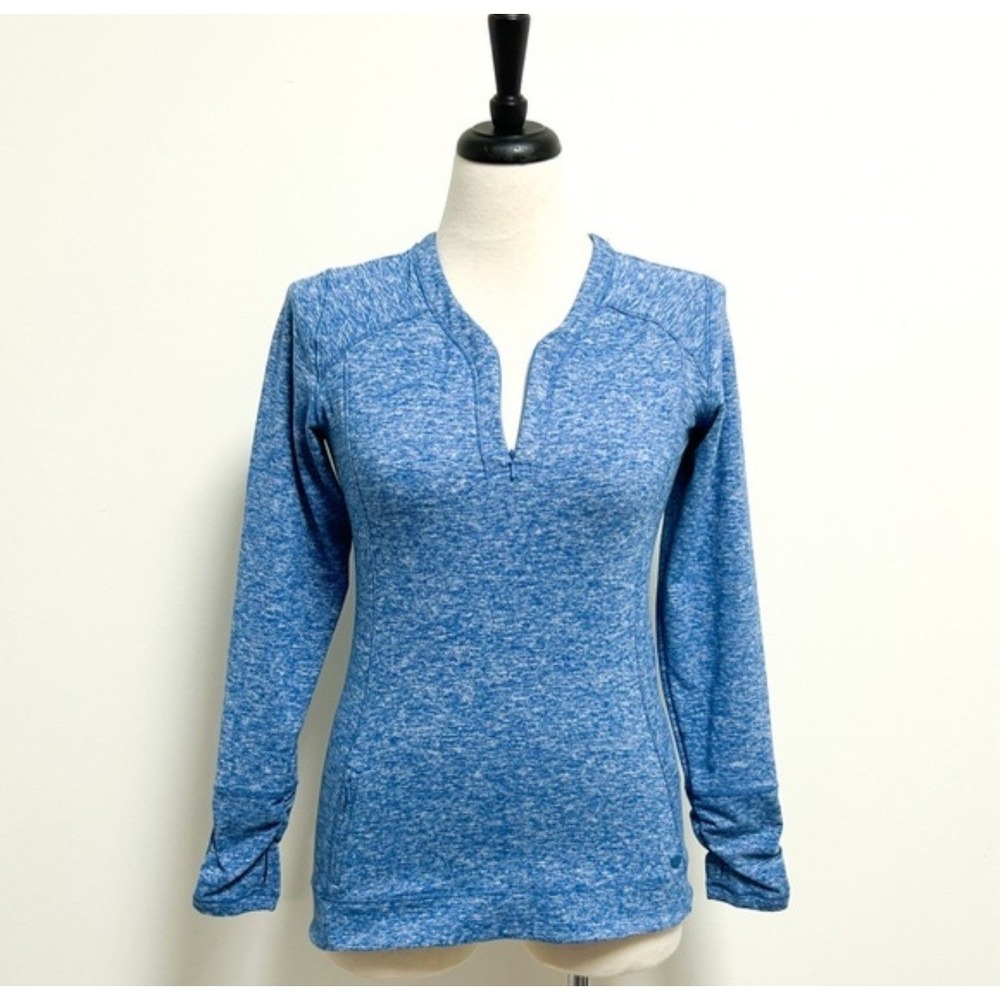 Outdoor Research Top Womens Size Large Blue White Space Dye Melody Long Sleeve
